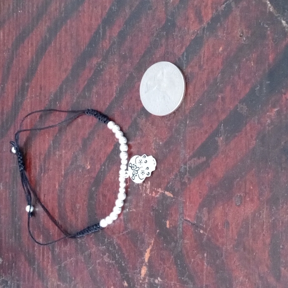 Sterling silver Halloween!Sugar skull Handmade Cloisonne Enamel bracelet - Picture 6 of 11